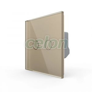 Intrerupator Dublu LIVOLO cu Touch din Sticla Securizata - Serie Noua, Prize - Intrerupatoare, Livolo, Livolo