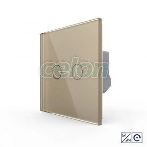 Intrerupator Dublu cu Revenire, Contact Uscat si 12/24V cu Touch LIVOLO – Serie Noua, Prize - Intrerupatoare, Livolo, Livolo