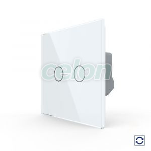 Intrerupator Dublu cu Revenire / Reset cu Touch LIVOLO - Serie Noua, Prize - Intrerupatoare, Livolo, Livolo