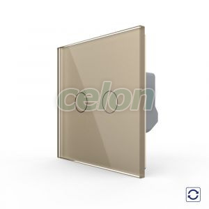 Intrerupator Dublu cu Revenire, Contact Uscat cu Touch LIVOLO - Serie Noua, Prize - Intrerupatoare, Livolo, Livolo