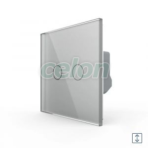 Intrerupator Draperie cu Touch LIVOLO din Sticla - Serie Noua, Prize - Intrerupatoare, Livolo, Livolo