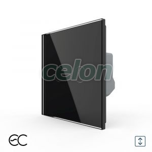 Intrerupator Dublu Draperie cu Touch LIVOLO din Sticla - Protocol ZigBee EC, Prize - Intrerupatoare, Livolo, Livolo