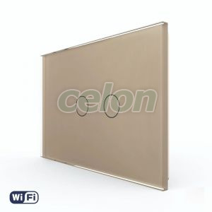 Intrerupator Dublu Wi-Fi cu Touch LIVOLO din Sticla – Standard Italian, Prize - Intrerupatoare, Livolo, Livolo