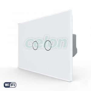 Intrerupator Dublu Wi-Fi cu Touch LIVOLO din Sticla – Standard Italian, Prize - Intrerupatoare, Livolo, Livolo