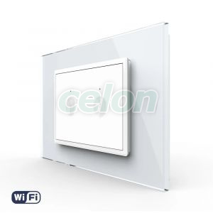 Intrerupator Dublu WIFI cu Touch LIVOLO cu rama din sticla, standard italian – Serie Noua, Prize - Intrerupatoare, Livolo, Livolo