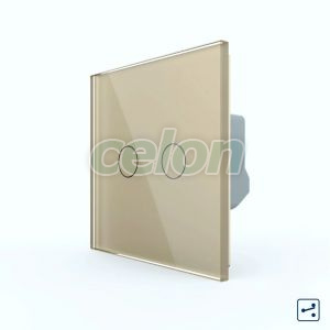 Intrerupator Dublu Cap Scara / Cruce cu Touch LIVOLO - Serie Noua, Prize - Intrerupatoare, Livolo, Livolo