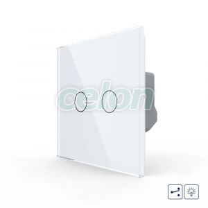 Intrerupator Dublu Cap Scara / Cruce cu Variator si Touch LIVOLO - Serie Noua, Prize - Intrerupatoare, Livolo, Livolo