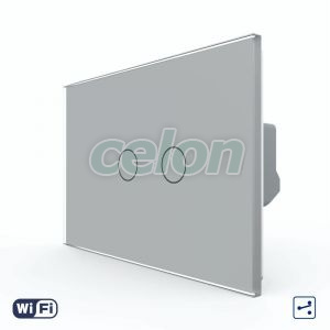 Intrerupator Dublu Cap Scara / Cruce Wi-Fi cu Touch LIVOLO, standard italian – Serie Noua, Prize - Intrerupatoare, Livolo, Livolo