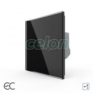 Intrerupator Dublu Cap Scara / Cruce cu Touch LIVOLO din Sticla - Protocol ZigBee EC, Prize - Intrerupatoare, Livolo, Livolo