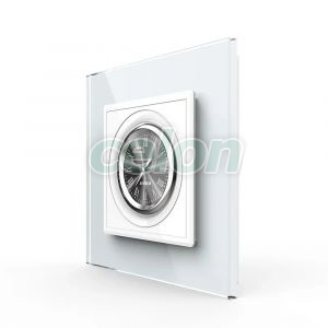 Ceas Mecanic Livolo cu Rama din Sticla Securizata, Prize - Intrerupatoare, Livolo, Livolo