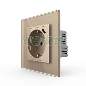 Priza Schuko + USB-C LIVOLO, Standard German - Serie Noua, Prize - Intrerupatoare, Livolo, Livolo