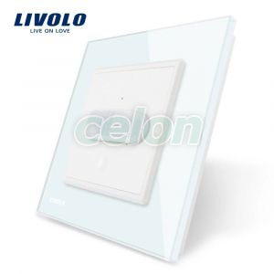 Intrerupator senzor de miscare PIR Livolo cu rama din sticla, Prize - Intrerupatoare, Livolo, Livolo