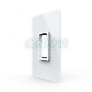 Rama din sticla Livolo standard Italian 1 modul - Serie noua, Prize - Intrerupatoare, Livolo, Livolo