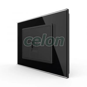 Priza Telefon LIVOLO cu Rama din Sticla, Prize - Intrerupatoare, Livolo, Livolo