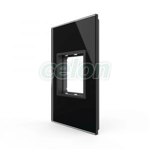 Rama din sticla Livolo standard Italian 2 module - Serie noua, Prize - Intrerupatoare, Livolo, Livolo