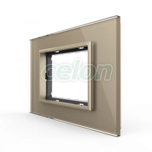 Rama din sticla Livolo standard Italian 3 module - Serie noua, Prize - Intrerupatoare, Livolo, Livolo