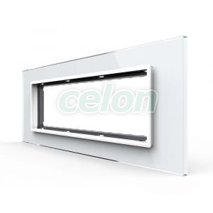 Rama din sticla Livolo standard Italian 6/7 module - Serie noua, Prize - Intrerupatoare, Livolo, Livolo