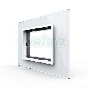 Rama din sticla Livolo standard Italian 3 module - Serie noua, Prize - Intrerupatoare, Livolo, Livolo