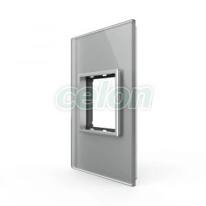 Rama din sticla Livolo standard Italian 2 module - Serie noua, Prize - Intrerupatoare, Livolo, Livolo