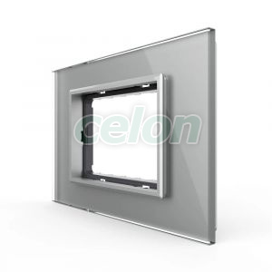 Rama din sticla Livolo standard Italian 3 module - Serie noua, Prize - Intrerupatoare, Livolo, Livolo