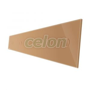 Panou 5 intrerupatoare simple cu touch Livolo din sticla, Prize - Intrerupatoare, Livolo, Livolo