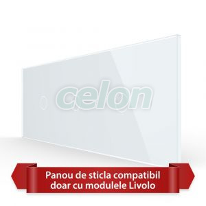 Panou Intrerupator Simplu + Simplu + Simplu cu Touch LIVOLO din Sticla, Standard Italian - 6/7M, Prize - Intrerupatoare, Livolo, Livolo