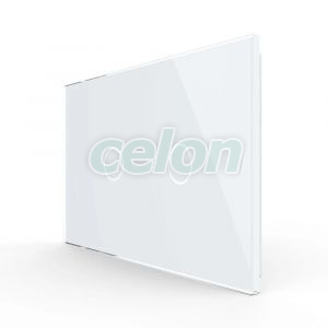 Panou intrerupator dublu cu touch Livolo din sticla, standard Italian - Serie noua, Prize - Intrerupatoare, Livolo, Livolo