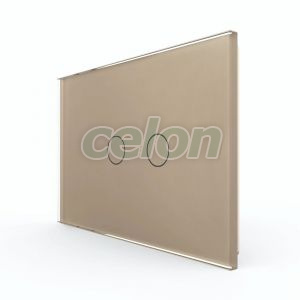 Panou Intrerupator Dublu cu Touch LIVOLO Din Sticla, Standard Italian, Prize - Intrerupatoare, Livolo, Livolo