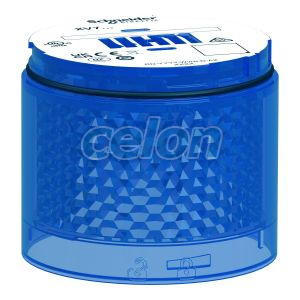 Harmony XVB7 Ø70 fényoszlop világító egység, villogó, kék lencse, Egyéb termékek, Schneider Electric, Egyéb termékek, Schneider Electric