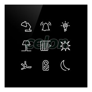 GTP, Panou sticla Modbus 9 butoane, Alte Produse, Schneider Electric, Alte Produse, Schneider Electric