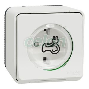 Mureva IP55, Priza EV 2P+E, PT, obt, alb, Alte Produse, Schneider Electric, Alte Produse, Schneider Electric