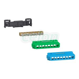 Csatlakozóblokk, 4 x 16 + 4 x 10 csavaros + 1 zöld és 1 kék burkolat (80A), Egyéb termékek, Schneider Electric, Egyéb termékek, Schneider Electric