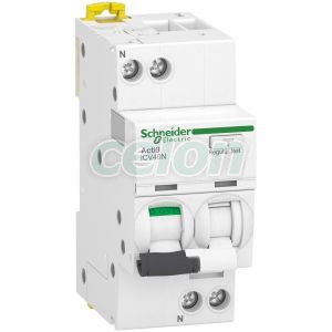 ACTI9 iCV40N Áramvédős kismegszakító, AC osztály, 1P+N, C, 40A, 6kA, 300mA, Egyéb termékek, Schneider Electric, Egyéb termékek, Schneider Electric