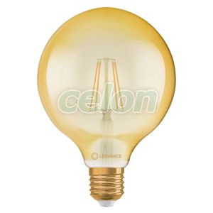 Led Globe 80 50 Filament 7W 2400K Gold E27, Fényforrások, LED fényforrások, LED nagygömb izzók, Ledvance