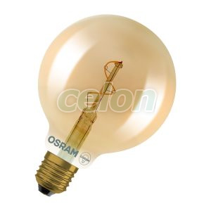 Vintage 1906 Globe 95 Spiral Filament 1.8W 822 Gold E27, Surse de Lumina, Lampi LED Vintage Edison, Osram