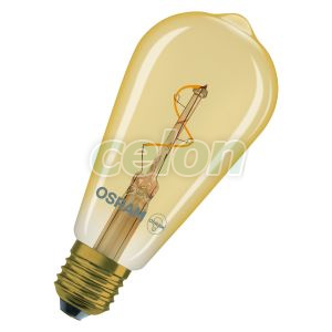 Vintage 1906 Edison Spiral Filament 1.8W 822 Gold E27, Surse de Lumina, Lampi LED Vintage Edison, Osram