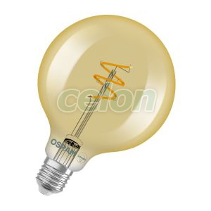 Vintage 1906 Globe 95 40 Spiral Filament DIM 4.9W 922 Gold E27, Surse de Lumina, Lampi LED Vintage Edison, Osram