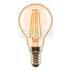Led Classic P 33 Filament 4.2W 2400K Gold E14, Fényforrások, LED fényforrások, LED kisgömb izzók, Osram