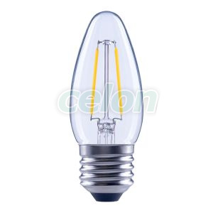 Led Classic B 40 Filament 3.4W 2700K Clear E27, Surse de Lumina, Lampi cu LED, Becuri LED forma lumanare, Osram