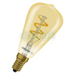 Vintage 1906 Edison Spiral Filament DIM 2.8W 822 Gold E14, Surse de Lumina, Lampi LED Vintage Edison, Osram