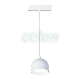 SLIM PENDANT Alb Corp iluminat Led sina magnetica Led 8W 710lm 4000K, Corpuri de Iluminat, Sisteme de iluminat pe sina, Iluminat sina magnetica Klausen, Klausen