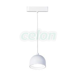 SLIM PENDANT Alb Corp iluminat Led sina magnetica Led CCT 7W 630lm 2700-6500K, Corpuri de Iluminat, Sisteme de iluminat pe sina, Iluminat sina magnetica Klausen, Klausen