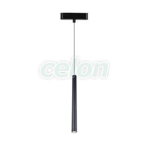SLIM PENDANT Negru Corp iluminat Led sina magnetica Led CCT 7W 300lm 2700-6500K, Corpuri de Iluminat, Sisteme de iluminat pe sina, Iluminat sina magnetica Klausen, Klausen