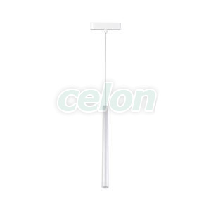 SLIM PENDANT Alb Corp iluminat Led sina magnetica Led CCT 7W 400lm 2700-6500K, Corpuri de Iluminat, Sisteme de iluminat pe sina, Iluminat sina magnetica Klausen, Klausen