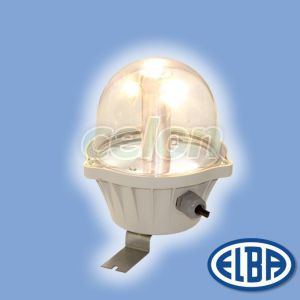 Por és páramentes lámpa EI-04 LED BOLO 4 LED 4x2W átlátszó polikarbonát búra IP54 Elba, Világítástechnika, Por-páramentes lámpák, Elba