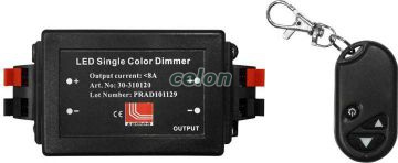 Dimmer cu telecomanda pentru benzi cu led monocolore 12VDC 8A/96W sau 24VDC 8A/192W , LUM30-310120 Lumen, Corpuri de Iluminat, Benzi cu LED, Accesorii pentru benzi cu Led, Lumen
