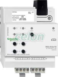 Merten-KNX REG-K/2x/10 receptor-activator cu functie manuala pentru jaluzele MTN649802 Merten, Prize - Intrerupatoare, Game Merten, System KNX - cladiri inteligente, Merten