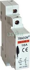 Sorolható impulzus relé - 16A, 24V AC,1xNO C60-KAB-16 - Tracon, Moduláris készülékek, Impulzusrelék, relék, Tracon Electric
