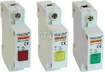Lampă de semnalizare modulară, roşu - 250V AC, 0.6W C60-LAM-P - Tracon, Aparataje modulare, Lampi de semnalizare, Tracon Electric