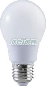 Gömb búrájú LED fényforrás 230 VAC, 5 W, 2700 K, E27, 400 lm, 250°, A55, EEI=G, Egyéb termékek, Tracon Electric, LED fényforrás, Tracon Electric